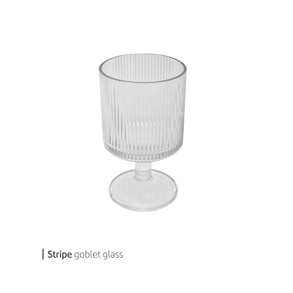 Picture of Stripe goblet glass