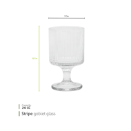 Picture of Stripe goblet glass