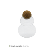 Simple pumpkin decanter