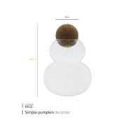 Simple pumpkin decanter