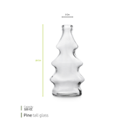 Pine tall glass