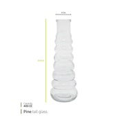 Pine tall glass