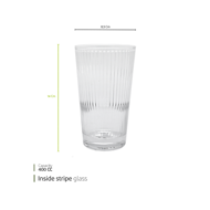 Inside stripe glass