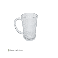 Frozen tall glass