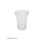 Stripe style glass