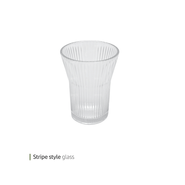 Stripe style glass