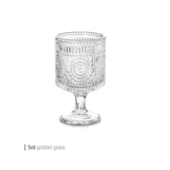 Sol goblet glass