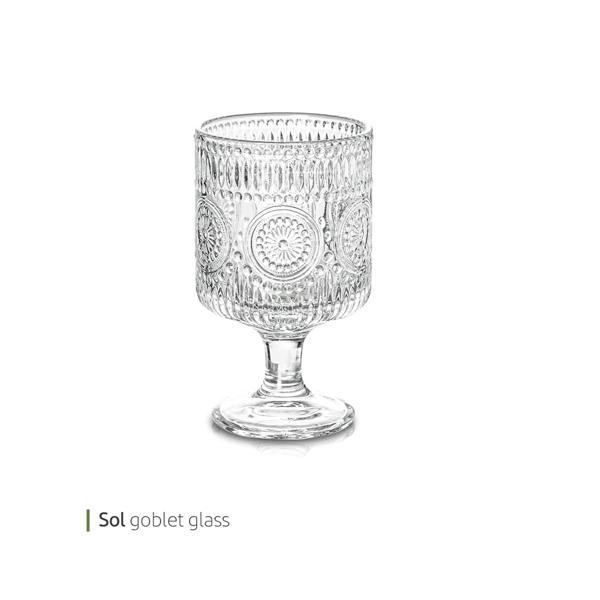 Sol goblet glass