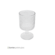 Sunrise goblet glass