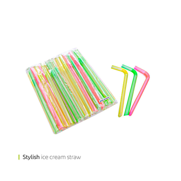 Stylish ice cream straw