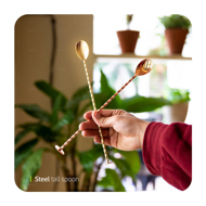 Steel tall spoon