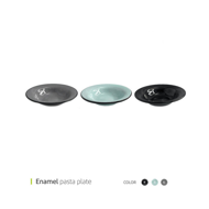 Enamel pasta plate