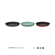 Enamel deep plate