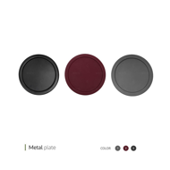 Gray metal plate
