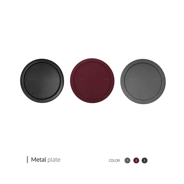 Gray metal plate