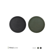 Gray metal plate