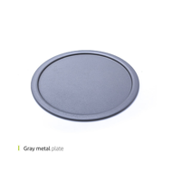 Gray metal plate