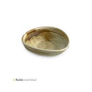 Rustic oval bowl