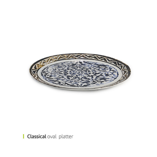 Classical oval platter