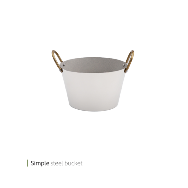 Simple steel bucket